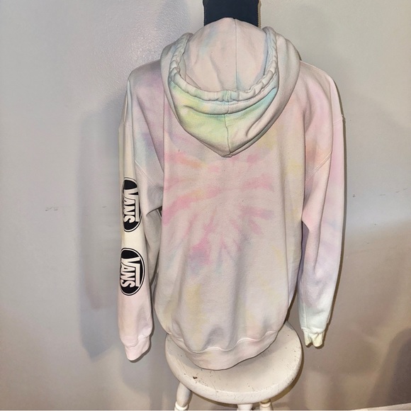 Dreamsicle Vans Pastel Tie Dye Hooded Sweatshirt Womens Size Medium - Picture 4 of 11